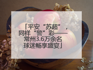 平安“苏超”，同样“警”彩——常州3.6万余名球迷畅享盛宴