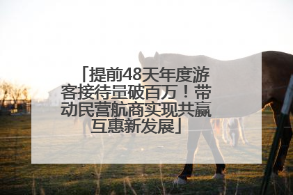 提前48天年度游客接待量破百万！带动民营航商实现共赢互惠新发展