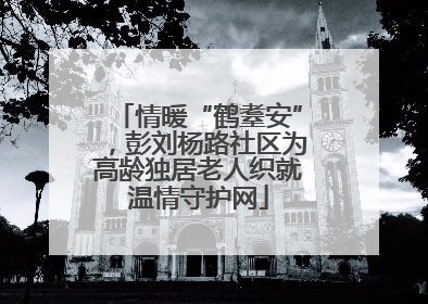 情暖“鹤耋安”，彭刘杨路社区为高龄独居老人织就温情守护网