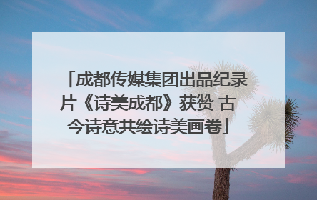 成都传媒集团出品纪录片《诗美成都》获赞 古今诗意共绘诗美画卷