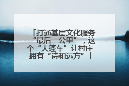 打通基层文化服务“最后一公里”，这个“大篷车”让村庄拥有“诗和远方”