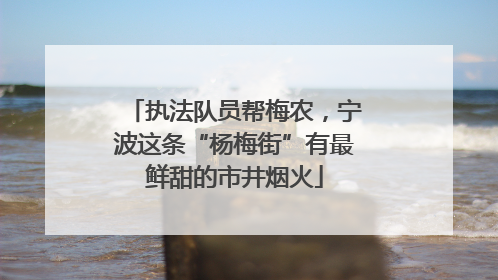 执法队员帮梅农，宁波这条“杨梅街”有最鲜甜的市井烟火