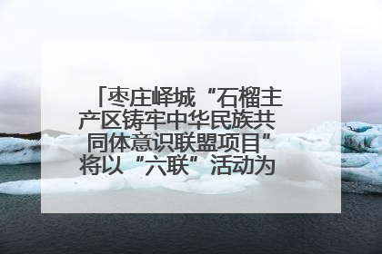 枣庄峄城“石榴主产区铸牢中华民族共同体意识联盟项目”将以“六联”活动为抓手深化品牌建设