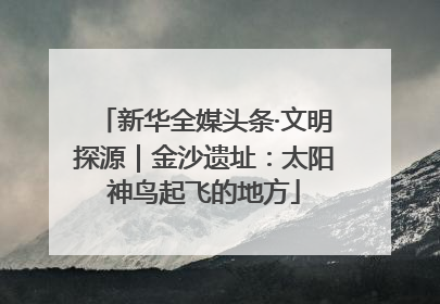 新华全媒头条·文明探源｜金沙遗址：太阳神鸟起飞的地方