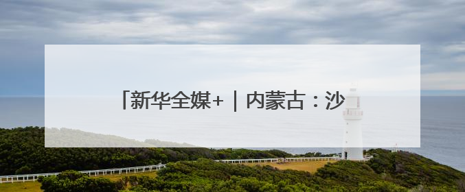 新华全媒+｜内蒙古：沙海之中建“蓝海”(2)