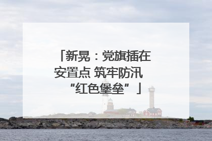 新晃：党旗插在安置点 筑牢防汛“红色堡垒”
