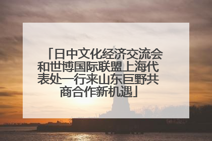 日中文化经济交流会和世博国际联盟上海代表处一行来山东巨野共商合作新机遇