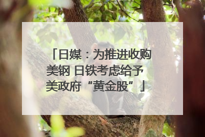 日媒：为推进收购美钢 日铁考虑给予美政府“黄金股”