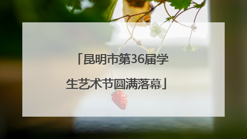 昆明市第36届学生艺术节圆满落幕