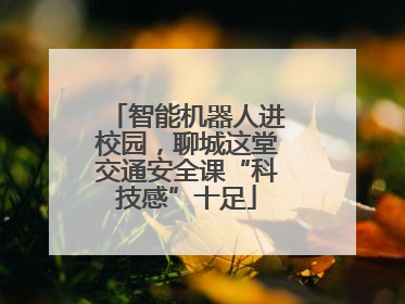 智能机器人进校园，聊城这堂交通安全课“科技感”十足