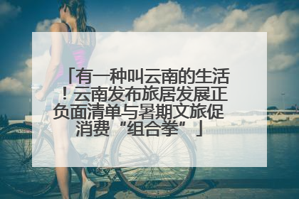 有一种叫云南的生活！云南发布旅居发展正负面清单与暑期文旅促消费“组合拳”