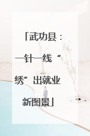 武功县：一针一线“绣”出就业新图景