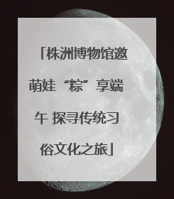 株洲博物馆邀萌娃“粽”享端午 探寻传统习俗文化之旅