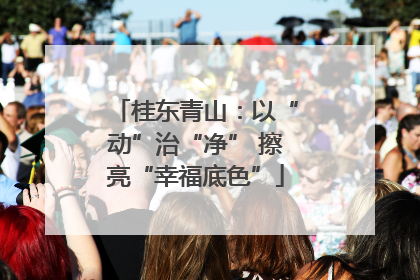 桂东青山：以“动”治“净” 擦亮“幸福底色”