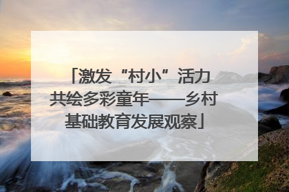 激发“村小”活力 共绘多彩童年——乡村基础教育发展观察