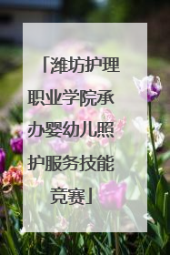 潍坊护理职业学院承办婴幼儿照护服务技能竞赛