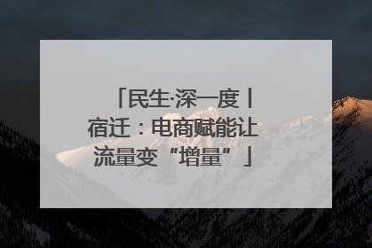 民生·深一度丨宿迁：电商赋能让流量变“增量”
