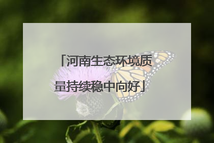 河南生态环境质量持续稳中向好