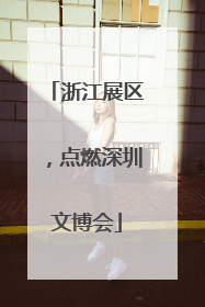 浙江展区，点燃深圳文博会