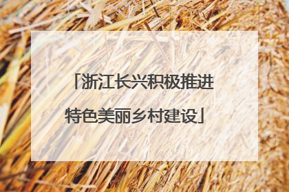 浙江长兴积极推进特色美丽乡村建设