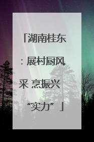 湖南桂东：展村厨风采 烹振兴“实力”