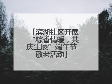 滨湖社区开展“粽香情暖，共庆生辰”端午节敬老活动