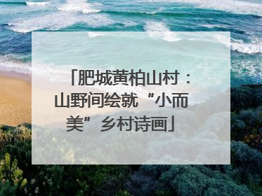 肥城黄柏山村：山野间绘就“小而美”乡村诗画