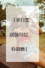茅台集团领导层有调整