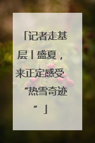记者走基层丨盛夏，来正定感受“热雪奇迹”