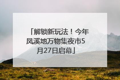解锁新玩法！今年凤溪地万物集夜市5月27日启幕