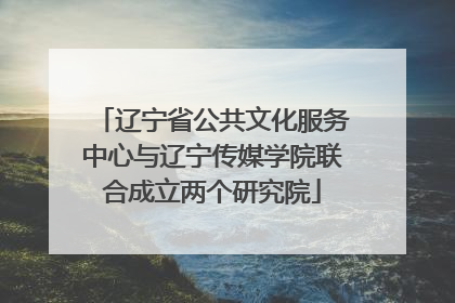 辽宁省公共文化服务中心与辽宁传媒学院联合成立两个研究院