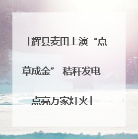 辉县麦田上演“点草成金” 秸秆发电点亮万家灯火