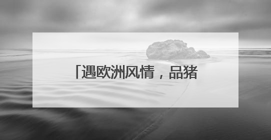 遇欧洲风情，品猪肉盛宴，天津餐厅推广活动正式启幕