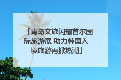 青岛文旅闪耀首尔国际旅游展 助力韩国入境旅游再掀热潮
