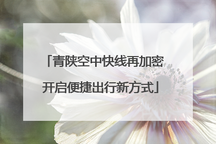 青陕空中快线再加密 开启便捷出行新方式