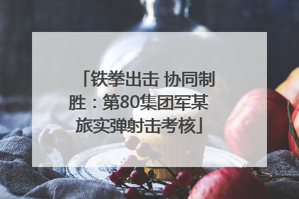 铁拳出击 协同制胜：第80集团军某旅实弹射击考核