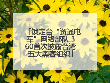 锁定台“资通电军”网络部队 360首次披露台湾五大黑客组织