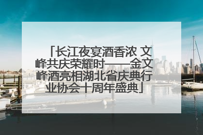 长江夜宴酒香浓 文峰共庆荣耀时——金文峰酒亮相湖北省庆典行业协会十周年盛典
