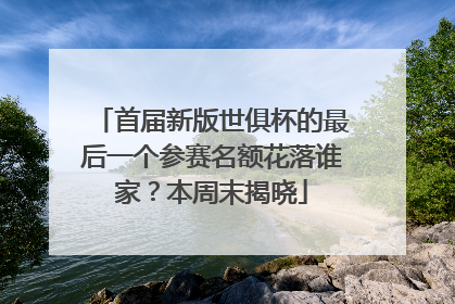 首届新版世俱杯的最后一个参赛名额花落谁家？本周末揭晓