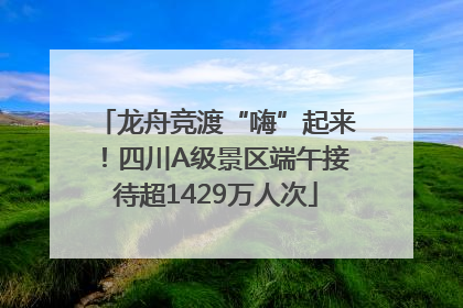 龙舟竞渡“嗨”起来！四川A级景区端午接待超1429万人次
