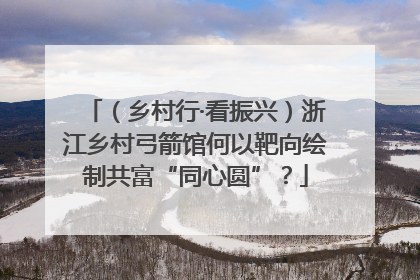 （乡村行·看振兴）浙江乡村弓箭馆何以靶向绘制共富“同心圆”？