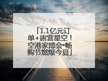1.1亿元订单+露营星空！空港家博会▪畅购节燃爆今夏