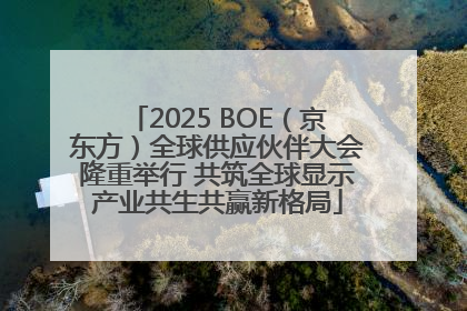 2025 BOE（京东方）全球供应伙伴大会隆重举行 共筑全球显示产业共生共赢新格局