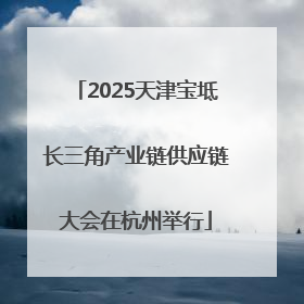 2025天津宝坻长三角产业链供应链大会在杭州举行