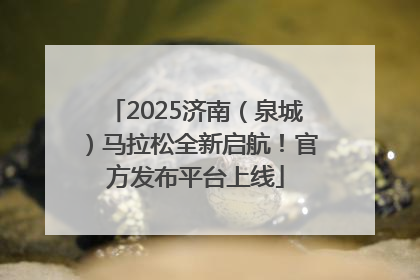 2025济南（泉城）马拉松全新启航！官方发布平台上线